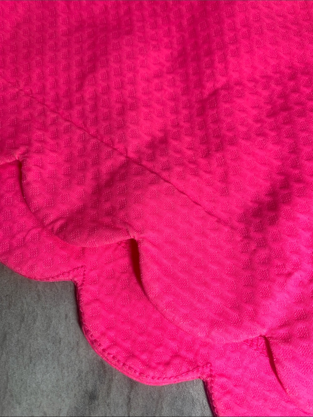 Lilly Pulitzer Bright Pink Scalloped Hem Skirt - Picture 15 of 16